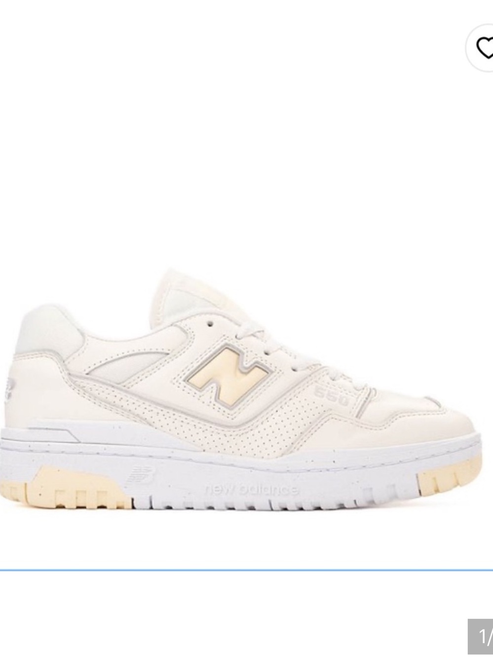 New Balance 550 Sneaker, 9.5, seasalt/calcium - Picture 2 of 16